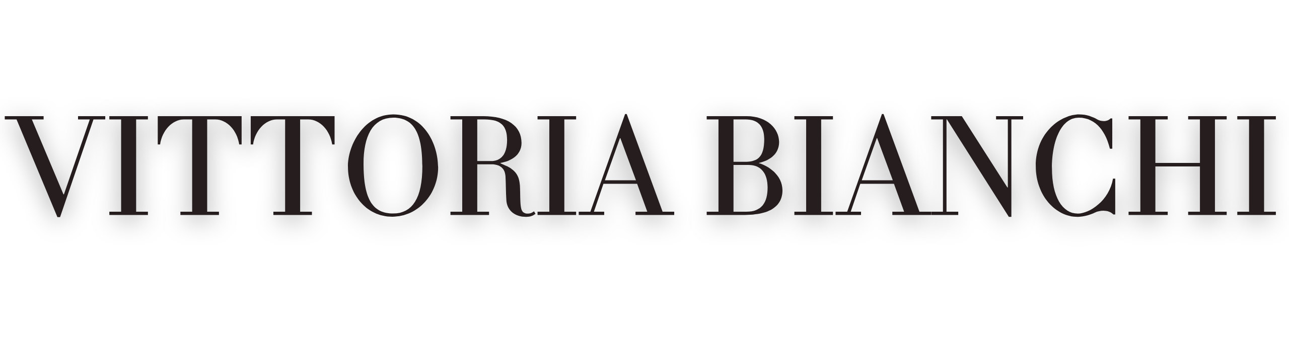 Logo scritta Vittoria Bianchi nero