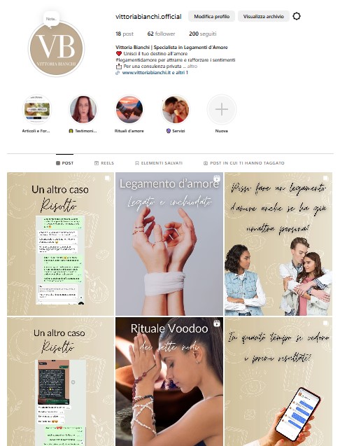 Instagram vittoriabianchi.official